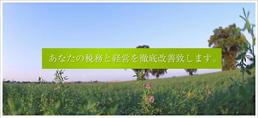 あなたの税務と経営を徹底改善致します。